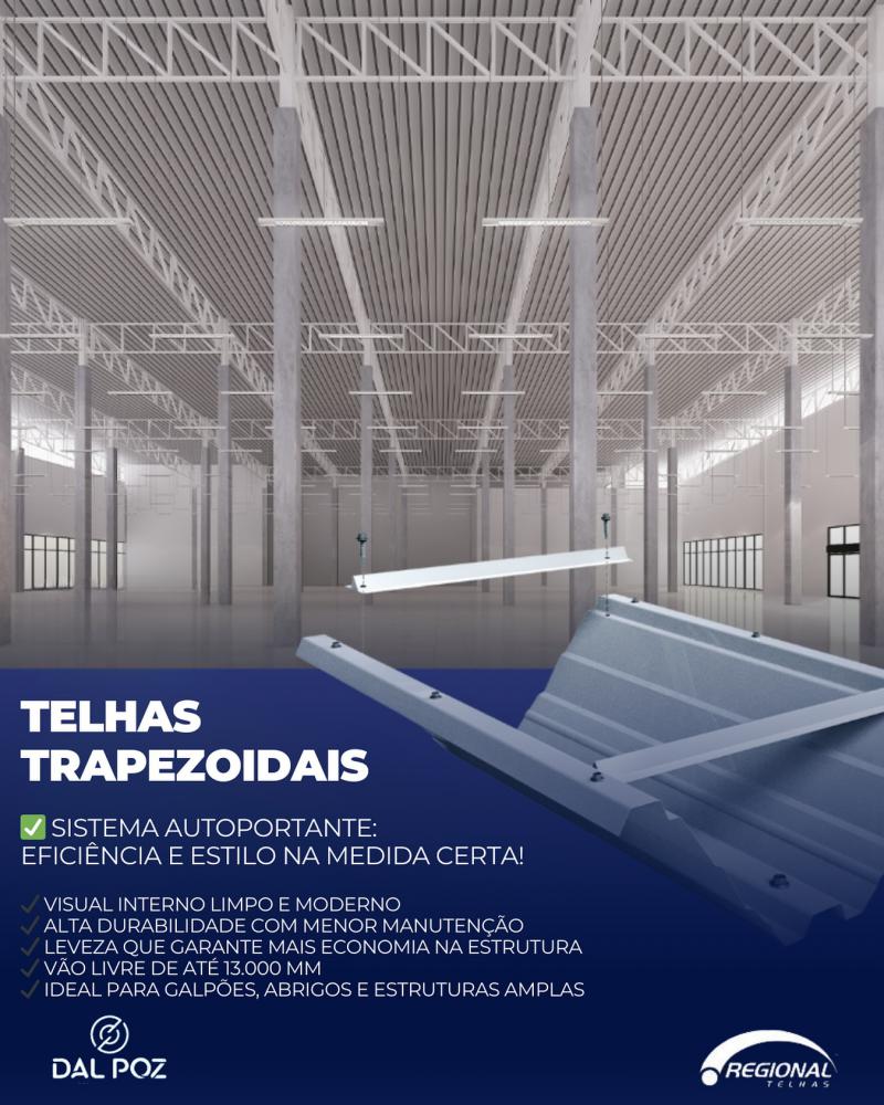 Telha trapezoidais Telha trapezoidais