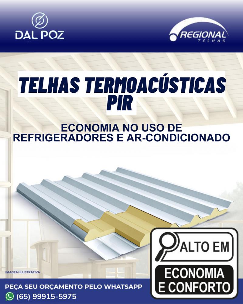 Telhas Termoacústicas PIR RT